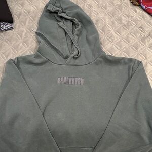 Puma Olive Green Pullover Hoodie
